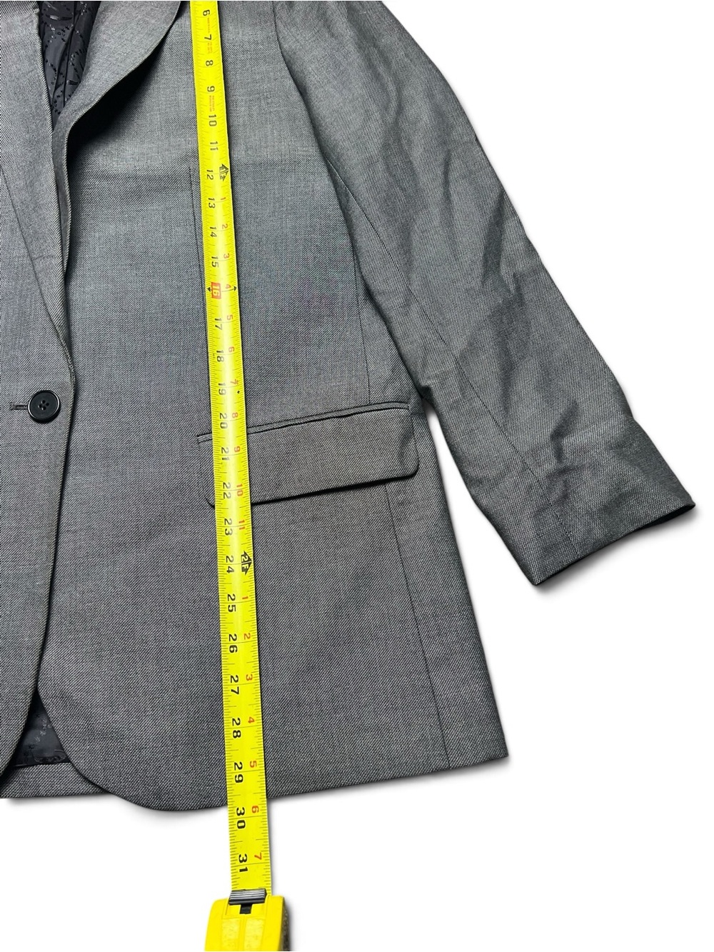 Zadig & Voltaire Viva Bis Love Gray Crystal LOVE Back Blazer Jacket EU 40 - Picture 15 of 15